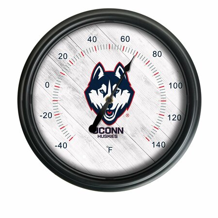 HOLLAND BAR STOOL CO University of Connecticut Indoor/Outdoor LED Thermometer ODThrm14BK-08ConnUn